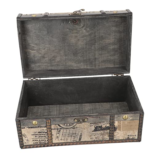 DEARMAMY Aufbewahrungsbox mit Schloss Fall Fußball Vitrine Etui storage boxes aufbwahrungs-box box für schmuck Aufbewahrungsbox für Ringe schmuckschatulle aus holz Metall Light Brown von DEARMAMY