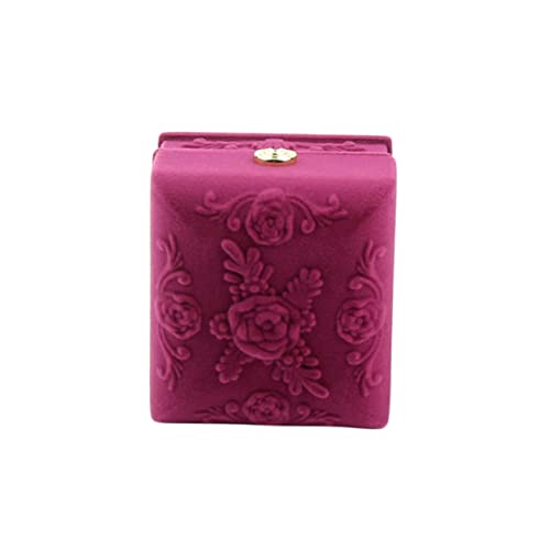 DEARMAMY Elegante Schmuckbox Mit Rose Prägung Schmuck Organizer Für Anhänger Und Ringe Stilvolle Geschenkbox Für Besondere Anlässe Wie Hochzeit Geburtstag Oder Valentinstag von DEARMAMY