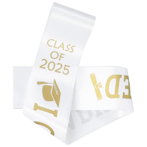 DEARMAMY Graduation Sash -Klasse Von 2025 Sash Senior Graduierte Sash Für Abschlussfeier Kleidungsbevorzugungen Fotoversorgungen Gefälligkeiten von DEARMAMY