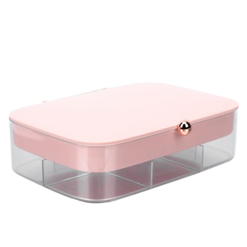 DEARMAMY Multi Layer Schmuckaufbewahrungsbox Für Ringe Elegante Schmuckschatulle Mit Deckel Zur Ordentlichen Sortierung Von Schmuckstücken Perfekte Home Jewelry Box von DEARMAMY