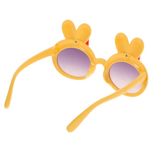 DEARMAMY Osterhasen-Sonnenbrille Kaninchen-Brille Frohe Ostern-Brille Lustige Fotokabinen-Requisiten Für Osterparty Urlaubsdekoration Gelb von DEARMAMY