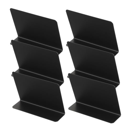 DECHOUS 1 Satz Mini-esstischtafel Namensschilder Tafelzeichen Für Lebensmittel Kreideschilder Für Den Essenstisch Tafelschilder Tischplatte Tischschild Kreidetafel Tischkarte Black Pvc 6st von DECHOUS