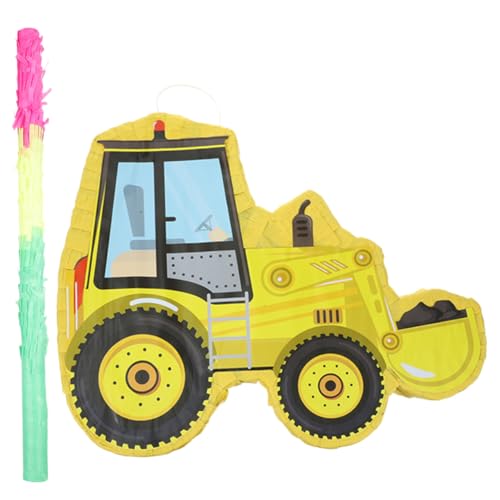 DECHOUS 1 Satz Piñata Pinatas Für Geburtstagsfeier Wettrennen Party Lkw-pinata Füllstoffe Auto Geburtstagsfeierzubehör Für Den Bau Bagger Geburtstagsfeier Zubehör Bahnhof Papier von DECHOUS