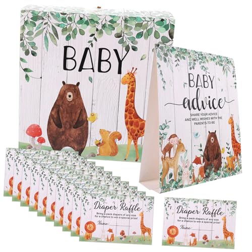 DECHOUS 1 Satz Ratgeberkartenset Mit Blumenmotiv Babyparty-partykarte Ratgeberkarten Für Babys Vorhersagekarte Für Die Babyparty Babyvorhersagekarten Enthüllt Partykarten Papier von DECHOUS