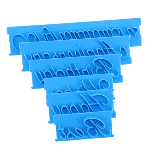 DECHOUS 1 Set Word Art Stamp Cookie Formen Keksdekorationspräparate Streusel Für Kuchen Dekorieren Keksdekorationskit Keksschablonen Für Airbrush Blue Plastik von DECHOUS