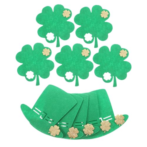 DECHOUS 10 Stück Vierblättrige St Patricks Day Dekorationen St Patrick's Day Party Favors Themenparty Schmuck Kleeblatt Party Favors St Patrick's Day Favors Grüner Filz DECHOUS 10 Stück Vierblättrige St Patricks Day Dekorationen St Patrick's Day Party Favors Themenparty Schmuck Kleeblatt Party Favors St Patrick's Day Favors Grüner Filz von DECHOUS