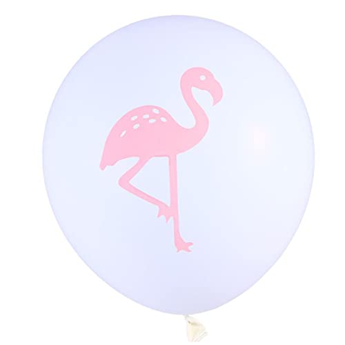 DECHOUS 10er Set Flamingo Luftballons Mit Rosé Konfetti Und Einfarbigen Ballons Perfekte Dekoration Für Hochzeiten Und Geburtstagsfeiern von DECHOUS