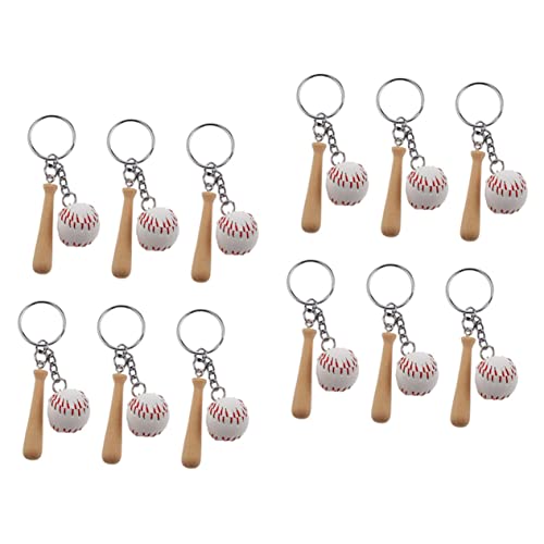 DECHOUS 12St Baseball-Schlüsselanhänger exquisiter Softball-Schlüsselanhänger empfindlicher Schlüsselbund cute keychain autoschlüsselanhänger zarter Schlüsselanhänger Schlüssel Zubehör Pu von DECHOUS