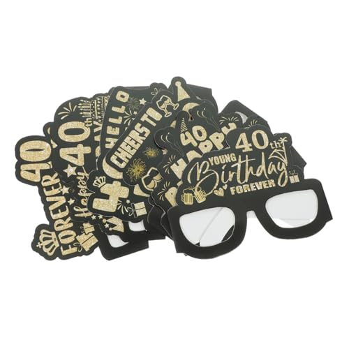 DECHOUS 12St weihnachtskrippe tischläufer Weihnachten partygläser weihnachtse Birthday Present Geburtstagsbrille Party-Gunst-Gläser kreative Brillen Alles zum Geburtstag Brille Papier von DECHOUS