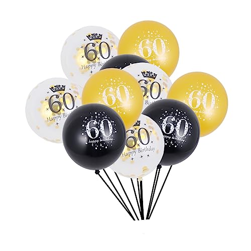 DECHOUS 15 Stück Konfetti Luftballons Dekorative Geburtstagsballons Für Jubiläen Und Feiern Bunte Latexballons Mit Konfetti Für Party Dekoration Hochzeit Und Taufe von DECHOUS