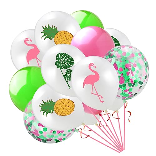 DECHOUS 15st Flamingo-ananas-monstera-blatt-ballon-set Blotter-kalender Gruselige Dekoration Kühlnest Für Hamster Lebewesen Gefälschte Pflanzendekoration Insektenabweisende Dekoration Baum von DECHOUS