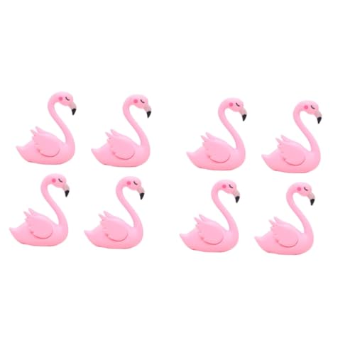 DECHOUS 2 Sätze Kuchen Auto Kuchen Flamingo Ornament Kuchen Flamingo Auto Flamingo Kuchen Ornamente Auto Ornament 4 Stück * 2 von DECHOUS