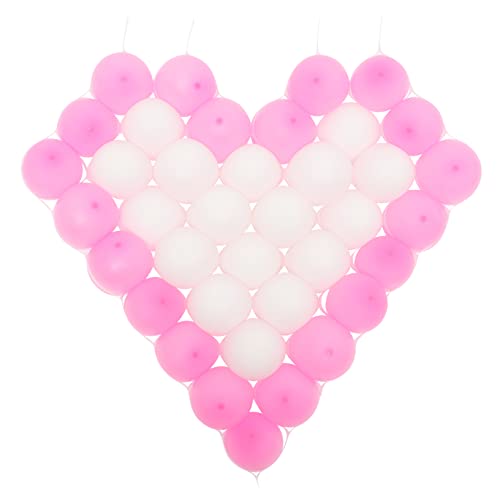 DECHOUS 2 Sets Folienballons Luftballons Für Hochzeit Geburtstag Rosa Herzballons Kunststoff Hochzeit Herzballon Gummi von DECHOUS