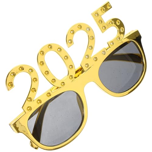 DECHOUS 2025 Weihnachtssonnenbrille Neujahrspartygeschenke Neujahrssonnenbrillen Junggesellenabschiedsgeschenke Kostümbrillen Neujahrsbrillen Partygebrauch Brillen Partyzubehör von DECHOUS