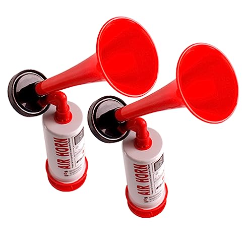 DECHOUS 2er Set Handpumpe Luftdruck Horn Lautes Signalhorn Für Sport Boote Und Partys Wiederverwendbares Geräuschmacher Accessoire Für Fußballspiele Und Warnsignale von DECHOUS