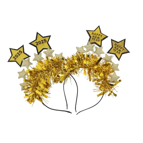 DECHOUS Silvester-haarreifen 2er-pack Stilvolles Haarband-set für Partys Neujahrsfeiern Design für Frauen und Männer von DECHOUS