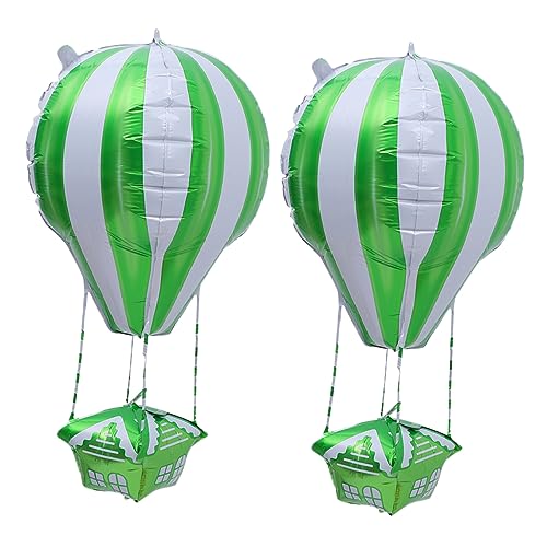 DECHOUS 2st Ballon Düse Tragbar Aufblasbares Doppelt Luftpumpe Für Schlauchboote Aufblasgerät Maschine Helium Größer Aluminiumfolie Green von DECHOUS