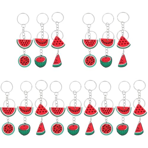 DECHOUS 30 Stk Schlüsselanhänger Cartoon-charm- Melonen-partydekorationen Wassermelonen- Fruchtanhänger Requisiten Für Die Obstfotografie Autoschlüsselhalter Pvc von DECHOUS