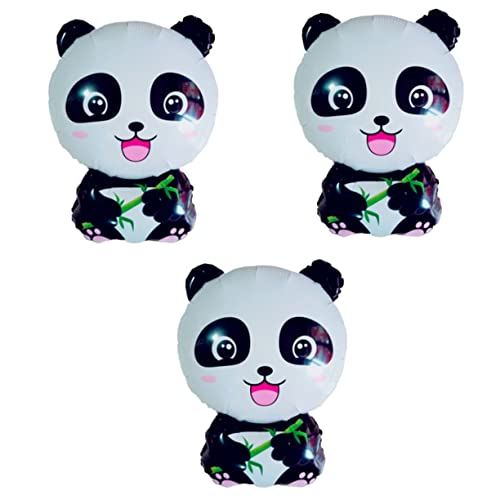 DECHOUS 3er Set Panda Folienballons Kreative Tierdeko Für Geburtstagsfeiern Partys Und Festivals Ideale Dekoration Für Kindergeburtstage Und Festliche Anlässe von DECHOUS