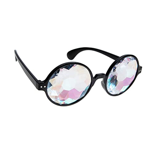 DECHOUS 4 Stück Feiertagsdekorationen Coole Brille leichte Brille Weltraum Brille faschingskostüme fasnachtskostüme schnapsgläser Partybrillenverzierung Filigrane Partygläser Plastik Black von DECHOUS