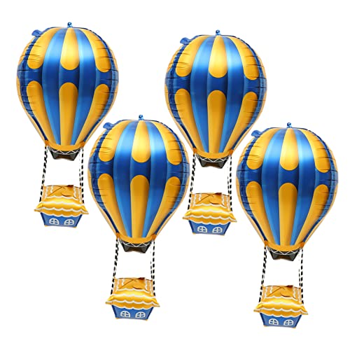 DECHOUS 4 Stück Heißluftballon Ballonbuchstaben Ballongrößer Hochzeitsdeko Ballongas hochzeit ballons hochzeit luftballons Abschlussfeier Dekorationen Luftballons für Geburtstagsfeiern von DECHOUS