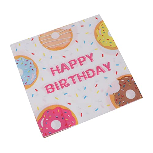 DECHOUS 40 Blatt Servietten Mit Kleinen Bienen Flüssige Telefonperücke Mit Farbverlauf Aufblasbare Mini Perücke Happy Birthday Banner Reisetasche Happy First Birthday Banner von DECHOUS