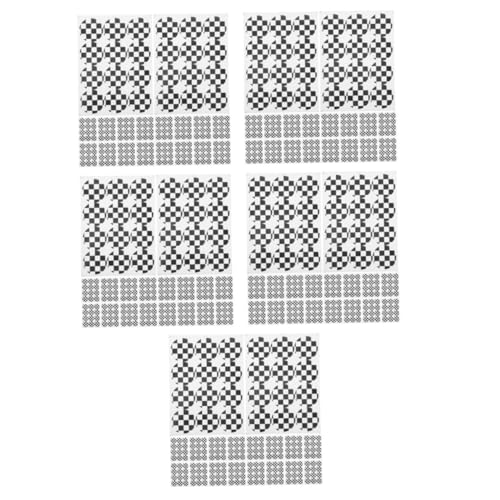 DECHOUS 5 Sätze Bonbontüte-aufkleber-dekoration Checkered Flag Partyzubehör Aufkleber Für Kisten Partyartikel Für Rennwagen Verpackungsaufkleber Kariertes Geschenkpapier 20 Stück * 5 von DECHOUS