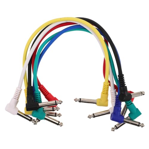 DECHOUS 6 Stücke Ersatz 30cm Elektrische Gitarre Patch Kabel Gummi Beschichtung Audio Kabel 6,35mm Stecker Gitarre Verstärker Kabel Für Bass DECHOUS 6 Stücke Ersatz 30cm Elektrische Gitarre Patch Kabel Gummi Beschichtung Audio Kabel 6,35mm Stecker Gitarre Verstärker Kabel Für Bass von DECHOUS