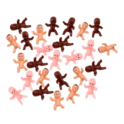 DECHOUS 60 Stücke Mini Puppe Babys Puppen Ornament Puppen Dekoration Dekore Dekoration Mini Babys Kuchen Dekoration Kunststoff von DECHOUS