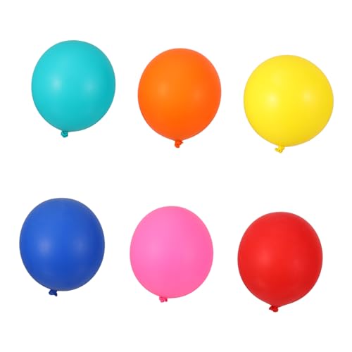 DECHOUS 6st Latexballon Wiederverwendbare Dekorationen Partydekorationen Konfettiballons Zum Geburtstag Hochzeitsballons Luftballons Zur Babyparty Partyzubehör Für Kinder Natürliches Latex von DECHOUS