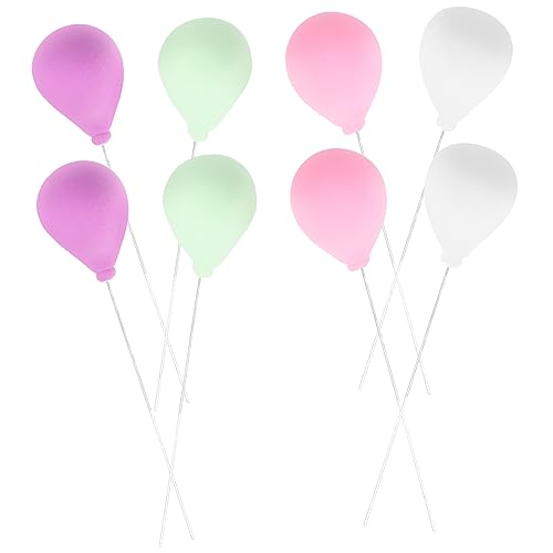 DECHOUS 8 Stück Miniatur Luftballons Für Puppenhaus Bunte Dekorative Luftballons Für Babyparty Geburtstagsfeier Und Miniaturspielzeug Dekoration Ideal Für Puppenhaus Zubehör Und von DECHOUS