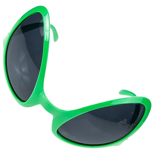 DECHOUS Alien-sonnenbrille Außerirdische Kostüme Gefälscht Zubehör Seltsam Rave-accessoires Alien-brille Außerirdischer Funky Party Cosplay Alien-kostüm Plastik von DECHOUS