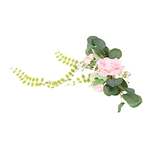 DECHOUS Blumenvorhang Raffhalter Vorhang Raffhalter Dekorative Vorhang Raffhalter Wand Lilie Zuhause Sukkulenten Halter Retro Girlande Pflanze Schwarze Vorhänge Blumenstrauß von DECHOUS