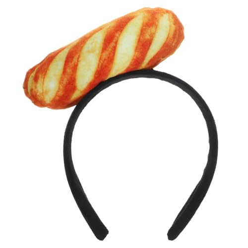 DECHOUS Brot-Stirnband haarband hair-band kopfschmuck dirndl head scarf hairwrap lustige Mütze machen Brötchen Make-up-Schwamm Rezept Kostüm Stirnbänder Partybrot Haarreifen PP Baumwolle von DECHOUS