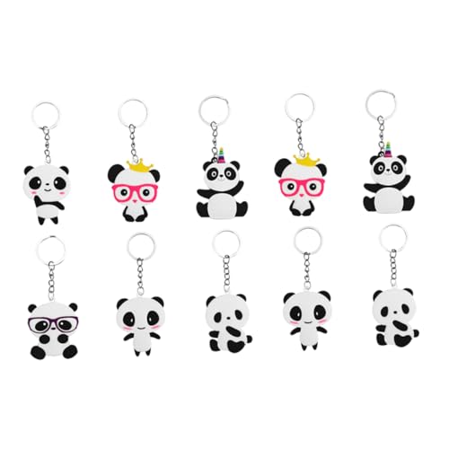 DECHOUS Cartoon Panda Schlüsselanhänger PVC Schlüsselanhänger Für Taschen Dekorationen Und Partys üße Panda Schlüsselanhänger Als Und Partygeschenk von DECHOUS