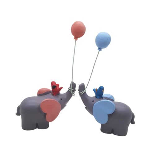 DECHOUS Cartoon-heimdekor Elefanten-Ornamente Aus Kunstharz 2 Stück Elefanten-schmuck Aus Kunstharz Für Babyparty Spielzeug Für Jungen Und Mädchen Zufällige Farbe DECHOUS Cartoon-heimdekor Elefanten-Ornamente Aus Kunstharz 2 Stück Elefanten-schmuck Aus Kunstharz Für Babyparty Spielzeug Für Jungen Und Mädchen Zufällige Farbe von DECHOUS