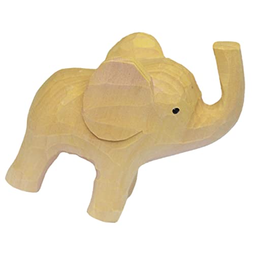 DECHOUS Einfacher Stil Elefant Dekoration Handgefertigtes Holzornament Für Zuhause Und Büro Chic Elefant Figur Als Tischdeko Und von DECHOUS