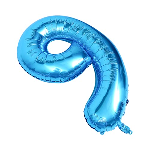 DECHOUS Folienballon Zahl 9 Bunte Party Deko Für Geburtstag Jubiläum Und Feste Hintergrunddekoration Mit Zahlenballons Für Jungen Und ädchen von DECHOUS