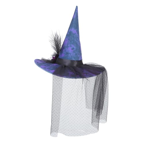 DECHOUS Halloween Hexenhut Partyzubehör Neuartiges Cosplay Zubehör Maskerade Zubehör Kostümzubehör Für Party Männer Cosplay Partyhüte Partykostümzubehör Party Kopfbedeckung Stoff von DECHOUS