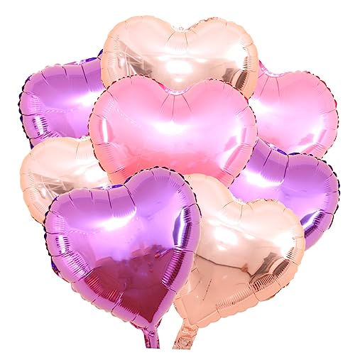 DECHOUS Herzballons Rosé Und Pink Folienballons Für Hochzeiten Geburtstagsfeiern Und Heiratsanträge Party Dekoration von DECHOUS