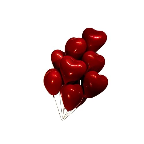 DECHOUS Herzform Luftballons Rot Dekorative Latexballons Für Hochzeit Valentinstag Und Partys Kreatives Partyzubehör Für Romantische Anlässe von DECHOUS