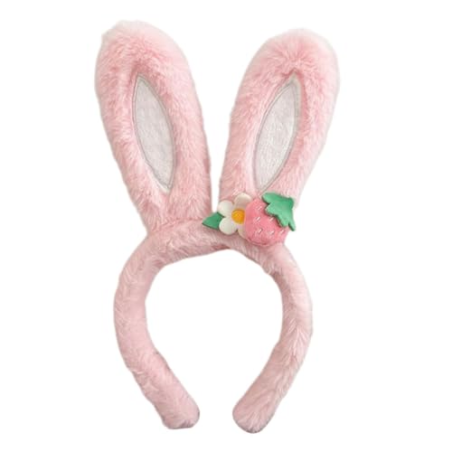 DECHOUS Kaninchen Stirnband Mit Cartoon Hasenohren Ideal Für Kostümpartys Karneval Und Cosplay Lustige Kopfbedeckung Für Erwachsene Und Weiches Material Bequem Und Vielseitig von DECHOUS