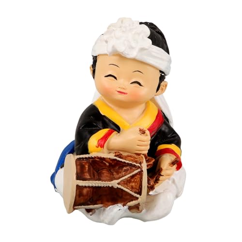 DECHOUS Koreanische Kleidung Puppenornamente Cartoon Hanbok Puppen Koreanische Hanbok Figurenpuppe Koreanische Traditionelle Hanbok Statuen Traditionelle Hanbok Hanbok von DECHOUS