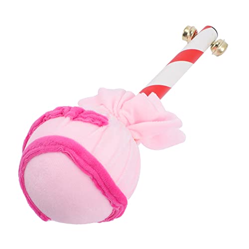 DECHOUS Lutscher-Foto lutscher kinderfotoappart Toys Zuckerstangen-Ornamente Lutscher-Süßigkeiten-Requisite Lollipop-förmige Szenenornamente Kinderspielzeug Seidentuch Rosa von DECHOUS