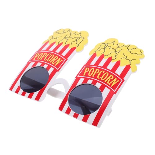 DECHOUS Party Brille Popcorn Design Für Kostü Festivale Und Cosplay Lustige Eyewear Für Feierlichkeiten Und Karneval Ideal Als Kostümzubehör Für Herren Und Damen von DECHOUS