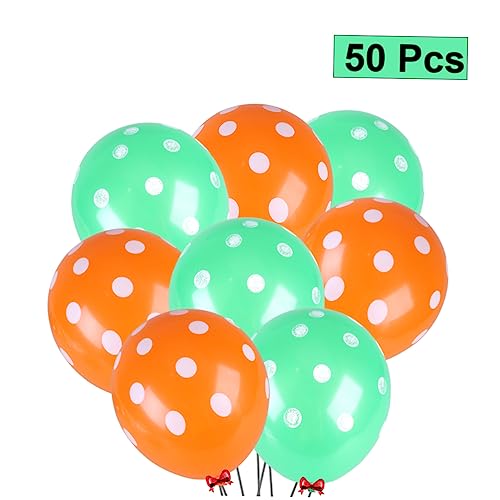 DECHOUS Polka Dot Latex Ballons Für Hochzeits Und Geburtstagsfeiern Orange Und Perfekte Partydekoration Für Jede Feier von DECHOUS