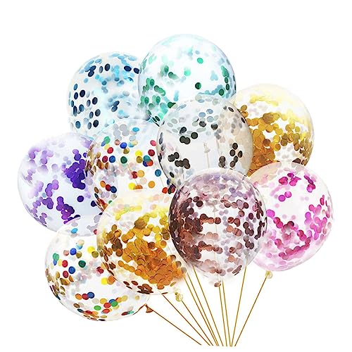 DECHOUS Sequin Ballons Bunte Latexballons Für Partys Geburtstagsfeiern Und Dekoration Glitzernde Ballon Ornamente Für Unvergessliche Anlässe von DECHOUS