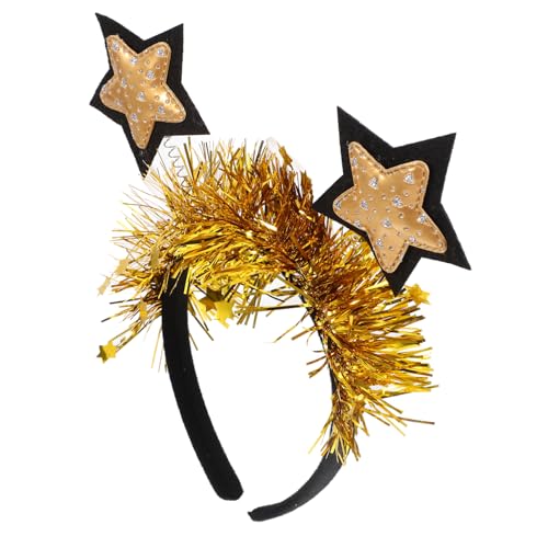 DECHOUS Sternen Haarreif Für Goldener Star Kopfschmuck Für Party Cosplay Und Festivals Lustiges Accessoire Für Kindergeburtstage Und Karneval von DECHOUS