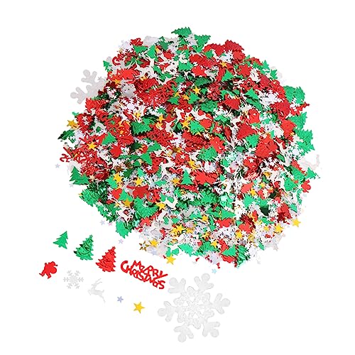 DECHOUS Weihnachtliches Konfetti Set Für Festliche Tischdekoration 1 Packung Buntes Papierkonfetti Für Christbaumschmuck Und Feiern Ideal Für Weihnachten Und Silvester von DECHOUS