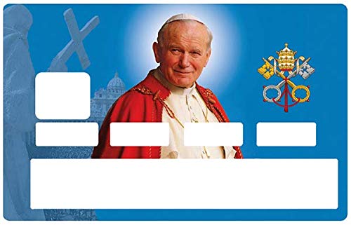 PAPST JOHANNES PAUL 2 - Kreditkarten Aufkleber – Passgenaue Aufkleber – Differenzieren und dekorieren Sie Ihre Bankkarte nach Ihren Wünschen !! von DECO-IDEES